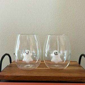 Ghost wine glasses